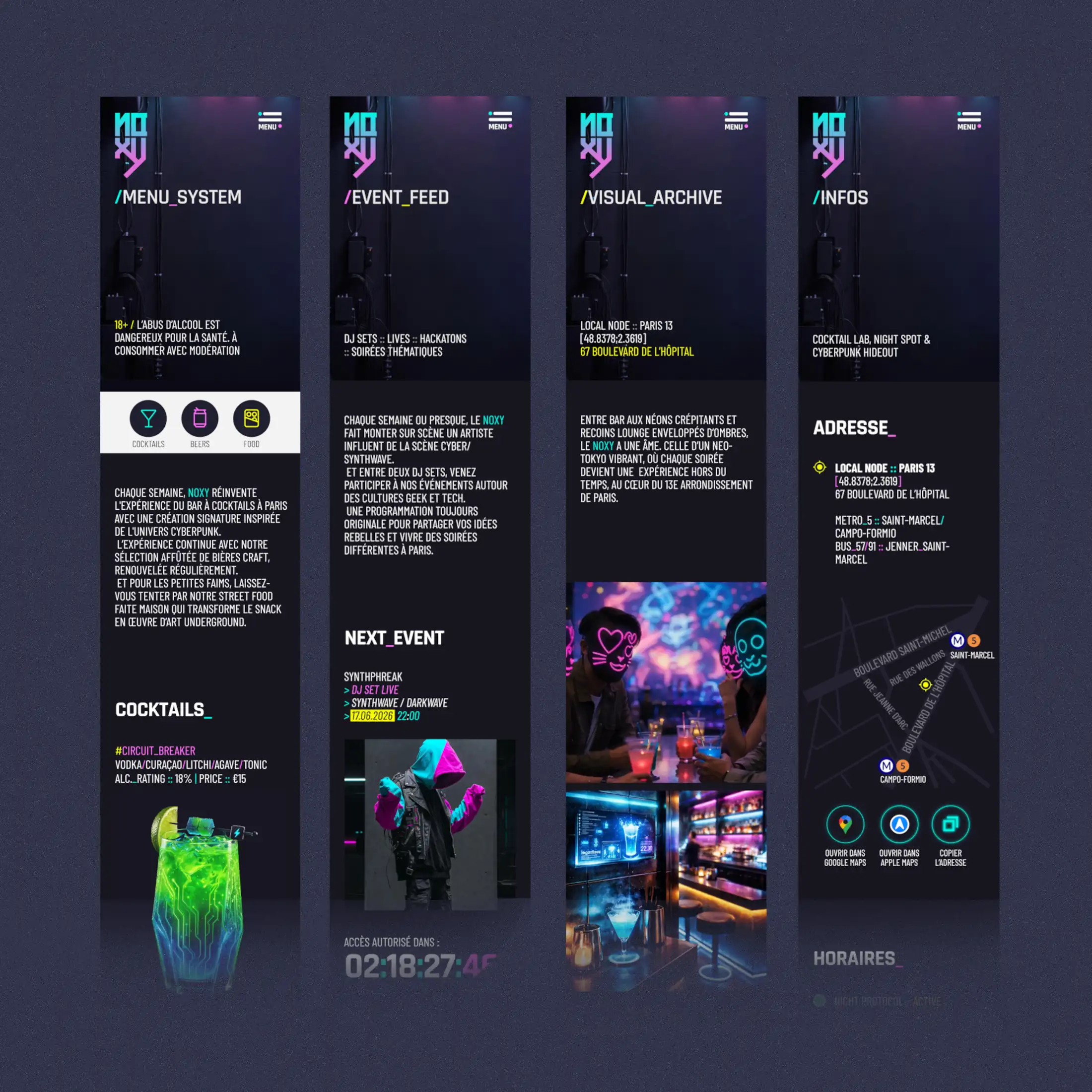 Prototype du site Noxy